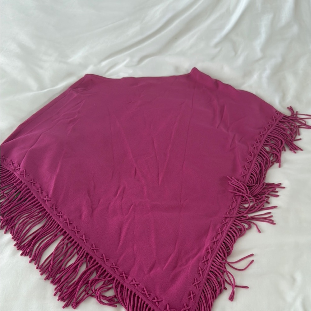 Double D Ranch Pink Fringe Wrap